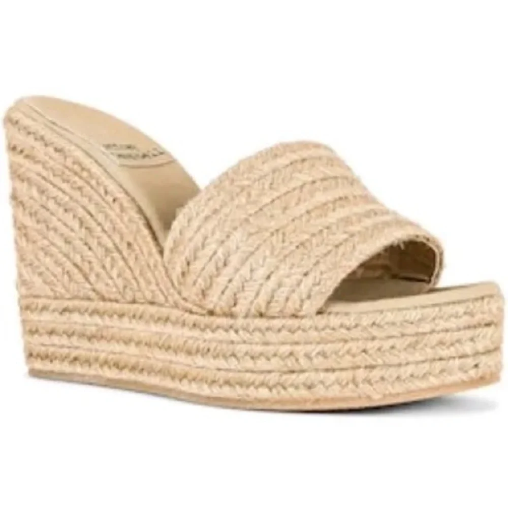 Jeffrey Campbell Sunlit Wedge Mule Espadrille Sandal in Natural - Size 41 - Picture 2 of 8